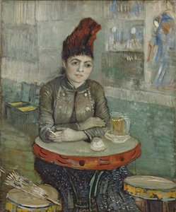 In het café. Agostina Segatori in Le tambourin, 1887-1888 door Vincent van Gogh