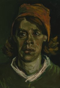 Hoofd van een vrouw door Vincent van Gogh