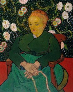 La Berceuse Vrouw die een Wieg Schommelt, Augustine-Alix Pellicot Roulin door Vincent van Gogh