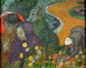 Dames van Arles Herinnering aan de tuin in Etten, 1888 door Vincent van Gogh