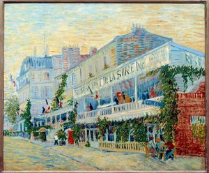 Le restaurant de la Sirène à Asnières. Schilderij door Vincent van Gogh (1853-1890) 1887. Parijs, Musée d