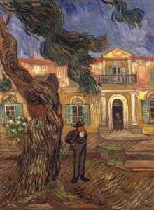 Pijnboom en figuur voor het ziekenhuis Saint-Paul