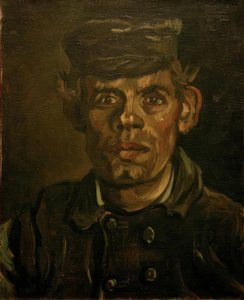 Portret van een jonge boer met pet