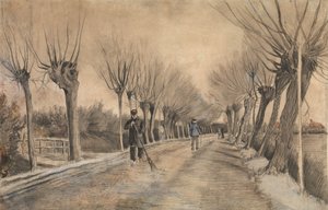 Weg in Etten, 1881 door Vincent van Gogh