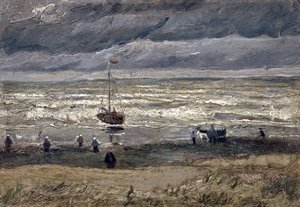 Zee bij Scheveningen door Vincent van Gogh