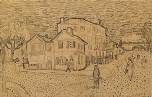Het huis van de kunstenaar in Arles door Vincent van Gogh