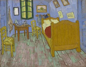 De slaapkamer, 1889 door Vincent van Gogh