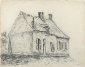 Het Magrot Huis, Cuesmes, ca. 1879-1880 door Vincent van Gogh