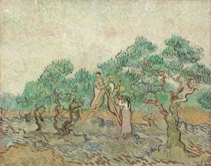 De olijfboomgaard, 1889 door Vincent van Gogh