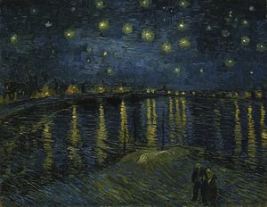 De sterrennacht, 1888 door Vincent van Gogh