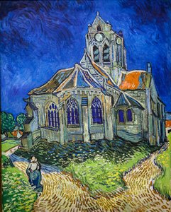 De kerk in Auvers-Sur-Oise, gezien vanaf de chevet door Vincent van Gogh