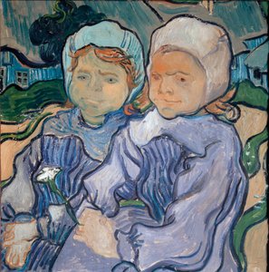 Twee kleine meisjes, juni 1890 door Vincent van Gogh