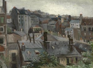 Uitzicht vanuit Vincents studio door Vincent van Gogh