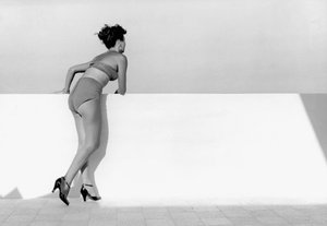 Baadster, Italië, ca. 1955 (gelatinezilverdruk)