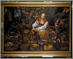 De fruitverkoper door Vincenzo Campi