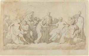 Psyche ontvangen op de Olympus