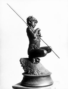 De kleine visser (brons)