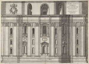 Speculum Romanae Magnificentiae: Sint-Pieter, 1564 door Vincenzo Luchino