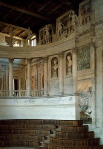 Renaissance architectuur: uitzicht op het Olympisch Theater door Vincenzo Scamozzi