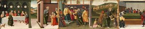 Verhaal van Sint Thomas de Apostel - Sint Thomas doopt Gundaphorus, en andere episodes, 1480-1500 door Vincenzo di Antonio Frediani