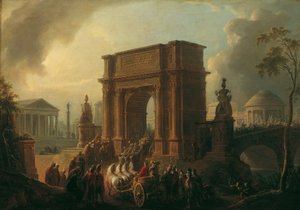Triomftocht van een veldheer door de Titusboog