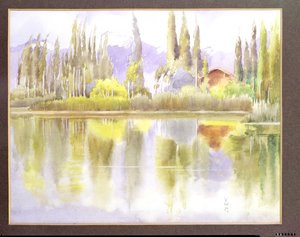 Lake Dal, Kashmir door Violet M. Minchin