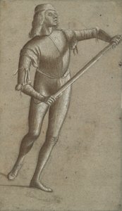 Carpaccio - Een gondelier (recto), circa 1514-1520 door Vittore Carpaccio