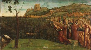 Carpaccio - De metamorfose van Alcyone, ca. 1502-1507 door Vittore Carpaccio