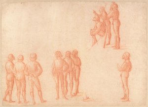 Groepen mannelijke figuren door Vittore Carpaccio