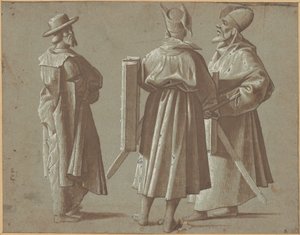 Drie figuren door Vittore Carpaccio