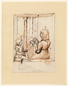 Maagd Maria leest aan het Christuskind door Vittore Carpaccio