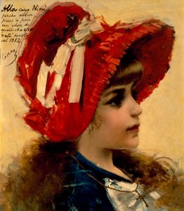 Portret van Nini door Vittorio Matteo Corcos (1859-1933)