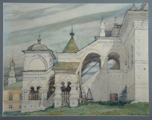 De Drie-eenheidskerk in Solikamsk, 1909 door Vladimir Alexandrovich Plotnikov