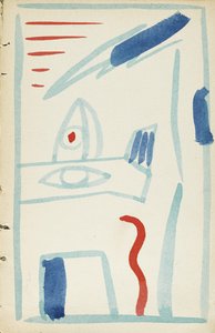 Illustratie voor De Merriemelk door David Burlyuk en anderen, 1914