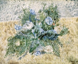 Blauwe bloemen door Vladimir Evgrafovich Tatlin
