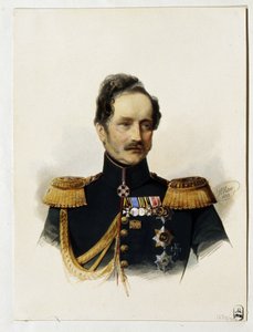 Portret van prins Alexey Fyodorovich Orlov door Vladimir Ivanovich Hau