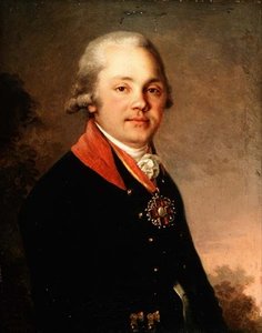 Portret van Alexander Dmitrievich Arseniev (1766-1823) door Vladimir Lukich Borovikovsky
