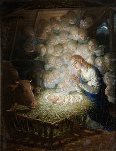 De Geboorte van Christus De Heilige Nacht door Vladimir Lukich Borovikovsky