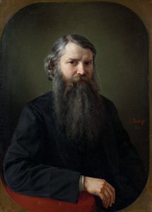 Portret van Ivan Yegorovich Zabelin 1820-1908, 1871 door Vladimir Ossipovitch Sherwood