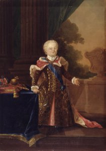 Ivan III of Ivan VI Antonovich. Volledig portret door W.A. Müller