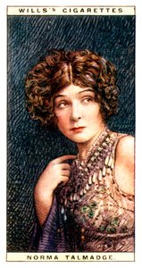 Norma Talmadge, Amerikaanse actrice, 1928 door WD and HO Wills