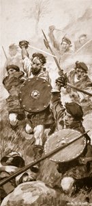 De Hooglanders bij de Slag om Killiecrankie, 27 juli 1689 door W.R.S. Stott