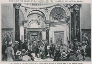 Het eerste concert in de Nationale Galerie