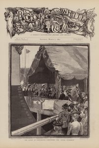 Koningin Victoria doopt de Royal Sovereign door W.S. Stacey