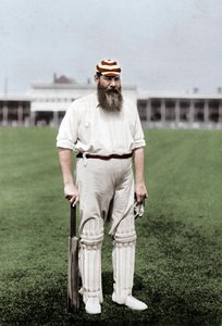 Dr. WG Grace, Engelse cricketspeler, spelend voor London County Cricket Club