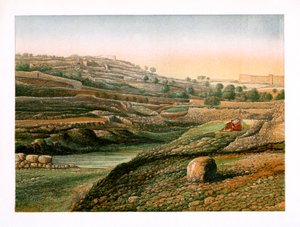 De Vallei en Onderste Poel van Gihon, Jeruzalem, c1870