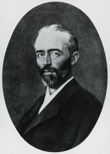 Portret van Emil Theodor Kocher (1841-1917), Zwitserse arts, Nobelprijs voor Geneeskunde in 1909 (gravure) door John Ward Dunsmore