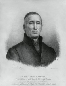 Portret van Giuseppe Zamboni (1776-1846), Italiaanse katholieke priester en natuurkundige door John Ward Dunsmore