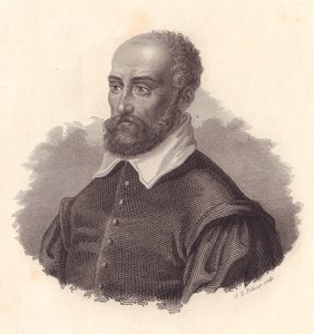 Portret van de Italiaanse architect Andrea Palladio, pseudoniem van Andrea di Pietro (1508-1580) (gravure) door John Ward Dunsmore