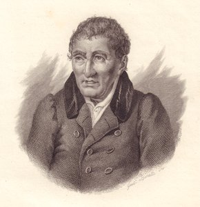 Portret van Italiaanse dichter Jacopo Vittorelli (1749-1835), kopergravure door Bonatti door John Ward Dunsmore